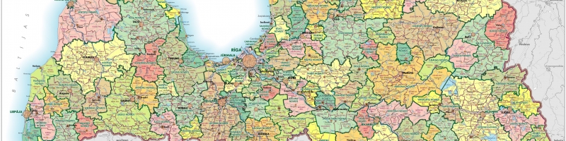 Latvijas karte